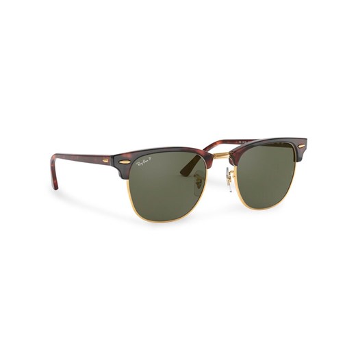 Ray-Ban Okulary przeciwsłoneczne Clubmaster 0RB3016 990/58 Brązowy ze sklepu MODIVO w kategorii Okulary przeciwsłoneczne damskie - zdjęcie 182763826