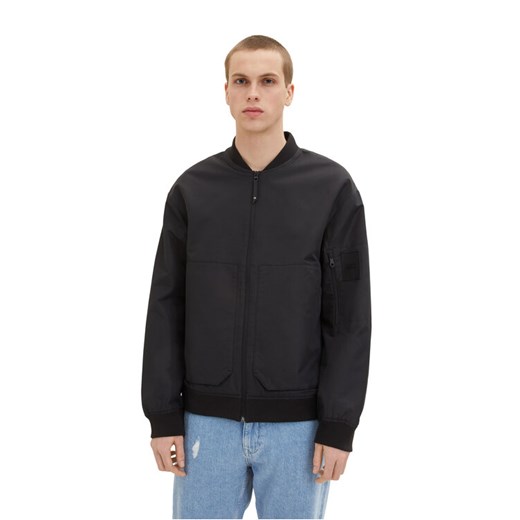 Tom Tailor Denim Kurtka bomber 1034850 Czarny ze sklepu MODIVO w kategorii Kurtki męskie - zdjęcie 182763856