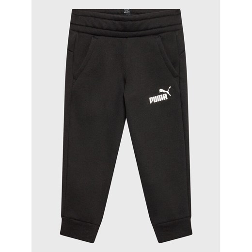 Puma Spodnie dresowe Essentials Logo 586973 Czarny Regular Fit ze sklepu MODIVO w kategorii Spodnie chłopięce - zdjęcie 182763926