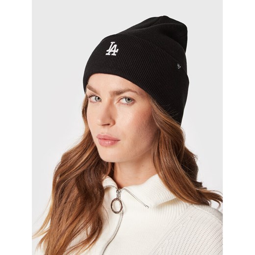 47 Brand Czapka Los Angeles Dodgers B-BRNCK12ACE-BK Czarny ze sklepu MODIVO w kategorii Czapki zimowe damskie - zdjęcie 182763936