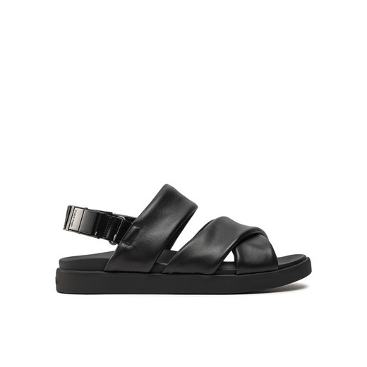 Calvin Klein Sandały Padded Criss Cross Sandal HM0HM01482 Czarny Calvin Klein 44 MODIVO