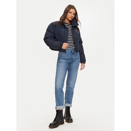 Tommy Jeans Kurtka puchowa Alaska DW0DW18820 Granatowy Relaxed Fit ze sklepu MODIVO w kategorii Kurtki damskie - zdjęcie 182764096