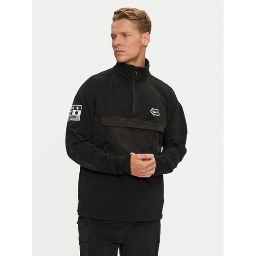 Colourwear Bluza Bloc Half Zip 7010253 Czarny Regular Fit ze sklepu MODIVO w kategorii Bluzy męskie - zdjęcie 182764105