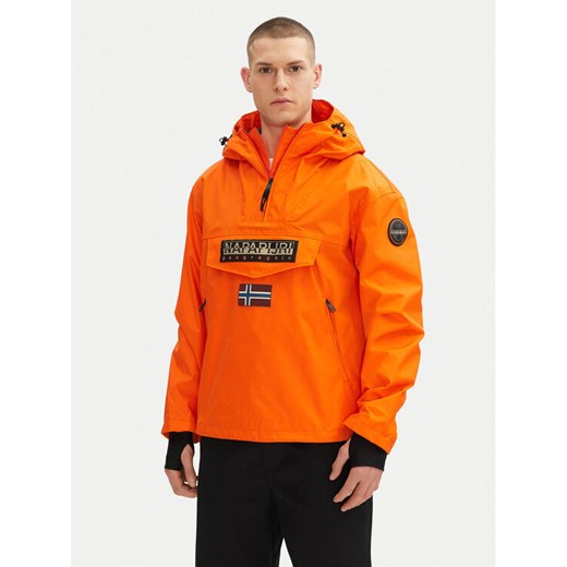 Napapijri Kurtka anorak Rainforest Next Sum NP0A4ILW Pomarańczowy Regular Fit ze sklepu MODIVO w kategorii Kurtki męskie - zdjęcie 182764165