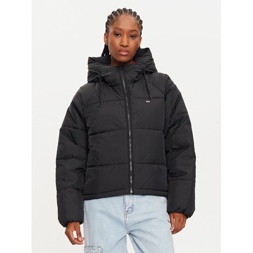 Tommy Jeans Kurtka zimowa Vail DW0DW18841 Czarny Regular Fit ze sklepu MODIVO w kategorii Kurtki damskie - zdjęcie 182764185