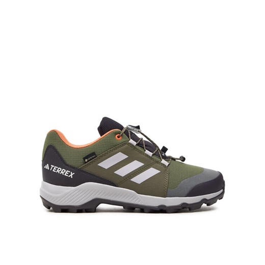 adidas Trekkingi Terrex GORE-TEX ID0931 Zielony ze sklepu MODIVO w kategorii Buty trekkingowe dziecięce - zdjęcie 182764225