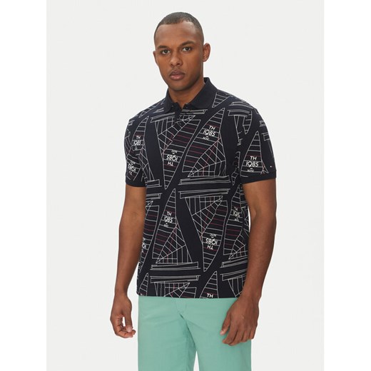 Tommy Hilfiger Polo Sailing MW0MW39309 Granatowy Regular Fit ze sklepu MODIVO w kategorii T-shirty męskie - zdjęcie 182764255