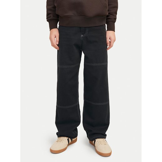 Jack&Jones Junior Spodnie materiałowe Bill 12273943 Czarny Baggy Fit ze sklepu MODIVO w kategorii Spodnie chłopięce - zdjęcie 182764269
