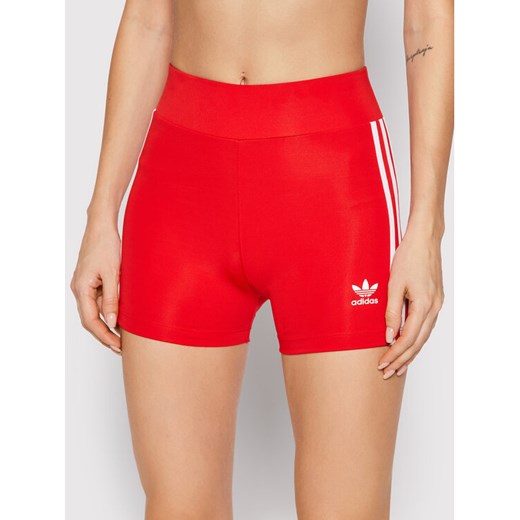 adidas Szorty sportowe adicolor Classics Traceble HC1958 Czerwony Slim Fit 40 MODIVO