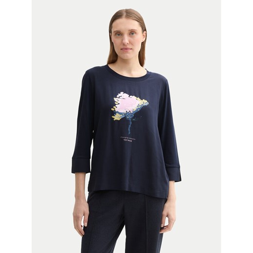Tom Tailor Bluzka 1043110 Granatowy Regular Fit ze sklepu MODIVO w kategorii Bluzki damskie - zdjęcie 182764346