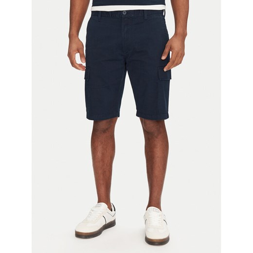 Tommy Jeans Szorty materiałowe Scanton DM0DM21949 Granatowy Regular Fit ze sklepu MODIVO w kategorii Spodenki męskie - zdjęcie 182764359