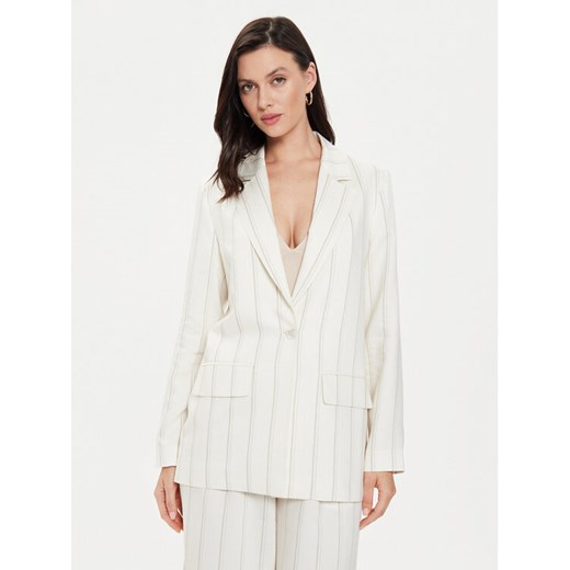Tamaris Apparel Marynarka Bad Urach TAW0547 Écru Relaxed Fit ze sklepu MODIVO w kategorii Marynarki damskie - zdjęcie 182764399