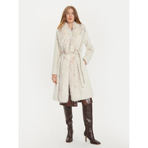 Marciano Guess Płaszcz wełniany 4BGL09 9957Z Szary Regular Fit ze sklepu MODIVO w kategorii Płaszcze damskie - zdjęcie 182764427