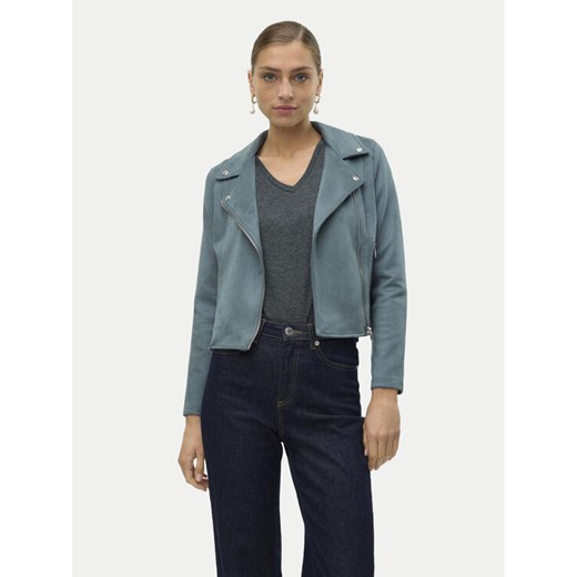 Vero Moda Kurtka z imitacji skóry Jose 10300938 Zielony Regular Fit ze sklepu MODIVO w kategorii Kurtki damskie - zdjęcie 182764468