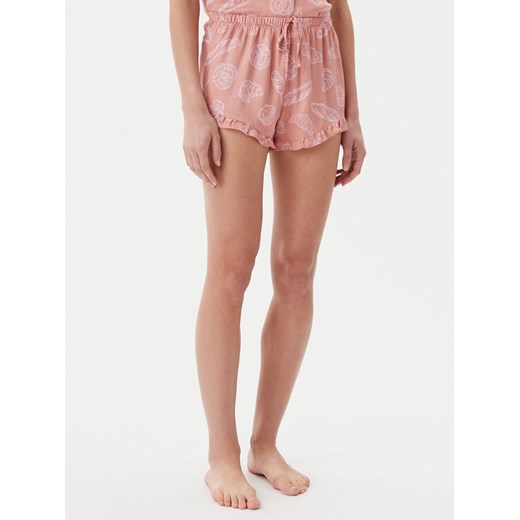 Hunkemöller Szorty piżamowe 301443 Beżowy Regular Fit ze sklepu MODIVO w kategorii Piżamy damskie - zdjęcie 182764496