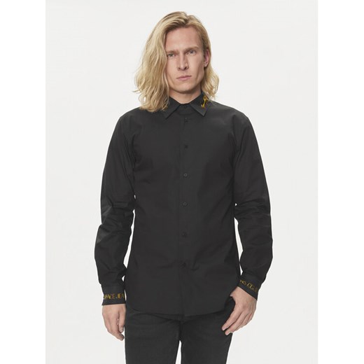 Versace Jeans Couture Koszula 76GAL2SW Czarny Regular Fit ze sklepu MODIVO w kategorii Koszule męskie - zdjęcie 182764555