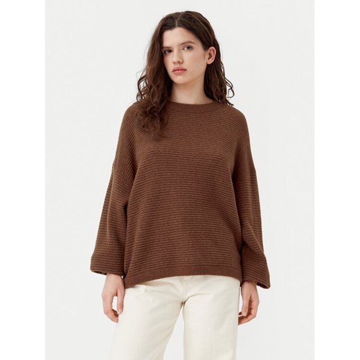 American Vintage Sweter Raxow RAX18BH24 Brązowy Loose Fit ze sklepu MODIVO w kategorii Swetry damskie - zdjęcie 182764618