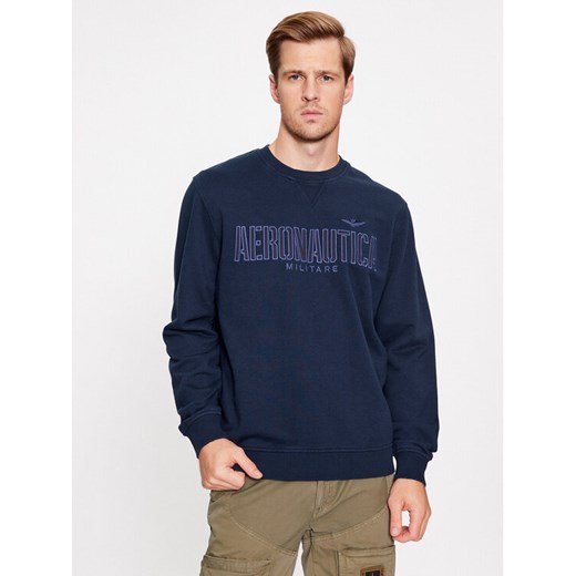 Aeronautica Militare Bluza 232FE1804F511 Granatowy Regular Fit Aeronautica Militare L MODIVO