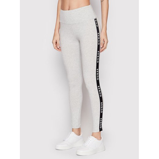 Guess Legginsy V2YB14 KABR0 Szary Slim Fit ze sklepu MODIVO w kategorii Spodnie damskie - zdjęcie 182764685