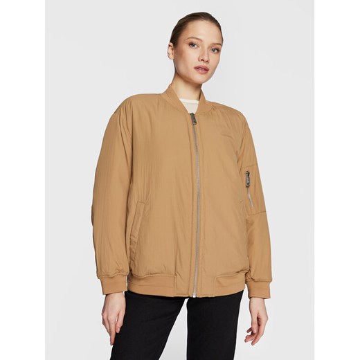 Calvin Klein Kurtka bomber K20K205001 Brązowy Relaxed Fit ze sklepu MODIVO w kategorii Kurtki damskie - zdjęcie 182764699