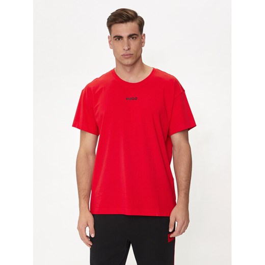 Hugo T-Shirt Linked 50518646 Czerwony Relaxed Fit ze sklepu MODIVO w kategorii T-shirty męskie - zdjęcie 182764717