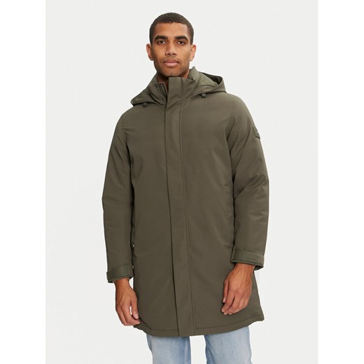 Tommy Hilfiger Parka MW0MW37369 Zielony Regular Fit ze sklepu MODIVO w kategorii Parki męskie - zdjęcie 182764775