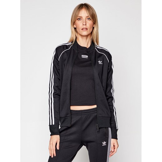 adidas Bluza Primeblue Sst GD2374 Czarny Regular Fit ze sklepu MODIVO w kategorii Bluzy damskie - zdjęcie 182764778