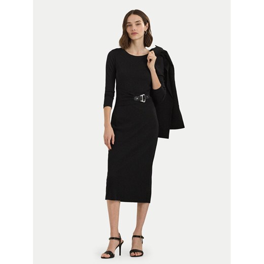 LAUREN RALPH LAUREN Sukienka codzienna 250940596001 Czarny Slim Fit ze sklepu MODIVO w kategorii Sukienki - zdjęcie 182764796