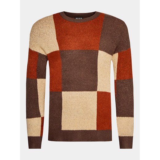 INDICODE Sweter Bjor 35-706 Kolorowy Regular Fit ze sklepu MODIVO w kategorii Swetry męskie - zdjęcie 182764846