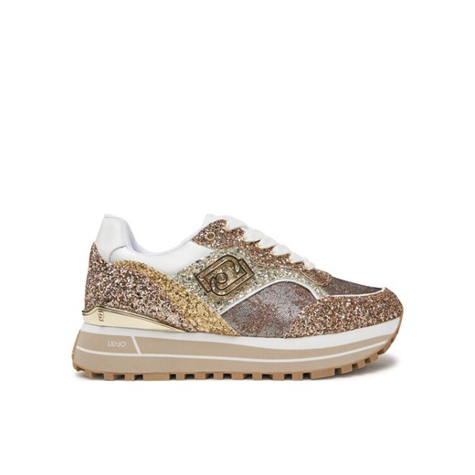 Liu Jo Sneakersy Maxi Wonder BA5015 TX007 Złoty ze sklepu MODIVO w kategorii Buty sportowe damskie - zdjęcie 182764917