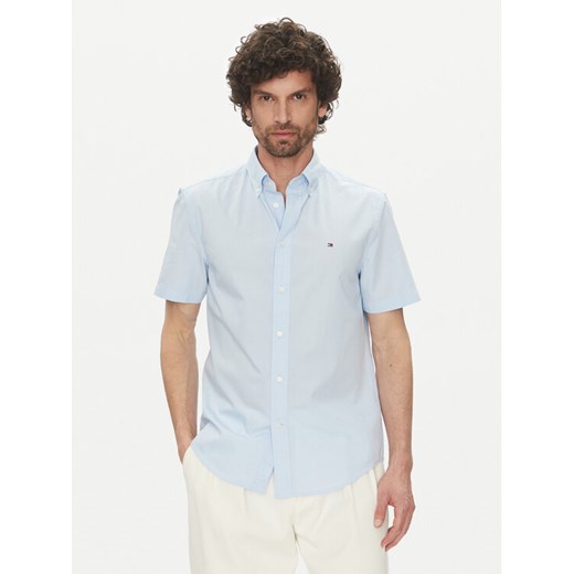 Tommy Hilfiger Koszula MW0MW37584 Błękitny Regular Fit ze sklepu MODIVO w kategorii Koszule męskie - zdjęcie 182764939