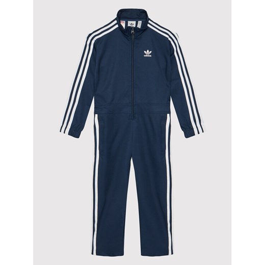 adidas Kombinezon HK0285 Granatowy Regular Fit ze sklepu MODIVO w kategorii Kombinezony dziewczęce - zdjęcie 182765079