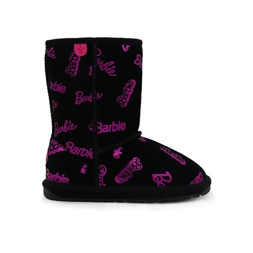 EMU Australia Śniegowce Barbie Wallaby Print Lo K12904 Czarny ze sklepu MODIVO w kategorii Buty zimowe dziecięce - zdjęcie 182765108