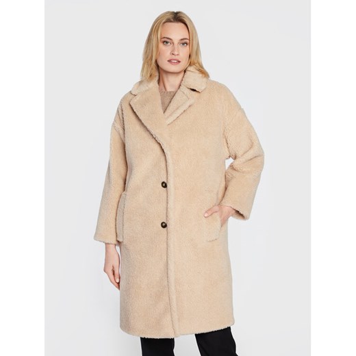 Weekend Max Mara Kożuch Salmone 50160323 Beżowy Regular Fit ze sklepu MODIVO w kategorii Kożuchy - zdjęcie 182765115