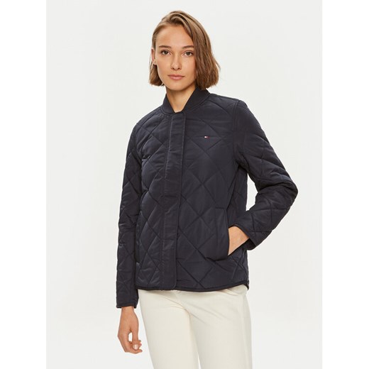 Tommy Hilfiger Kurtka przejściowa WW0WW42376 Granatowy Regular Fit ze sklepu MODIVO w kategorii Kurtki damskie - zdjęcie 182765227