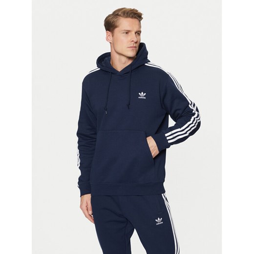 adidas Bluza adicolor Classics 3-Stripes IL2489 Granatowy Regular Fit ze sklepu MODIVO w kategorii Bluzy męskie - zdjęcie 182765255