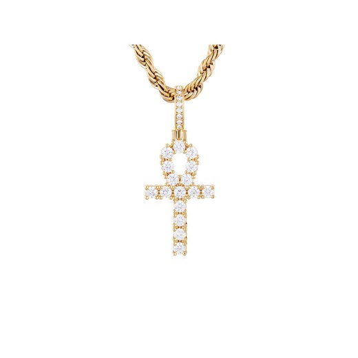 ICED STUFF Zawieszka Micro Ankh Złoty ze sklepu MODIVO w kategorii Zawieszki - zdjęcie 182765276