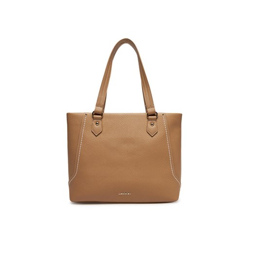 Lasocki Torebka LSK-O-010-07 Beżowy ze sklepu MODIVO w kategorii Torby Shopper bag - zdjęcie 182765287
