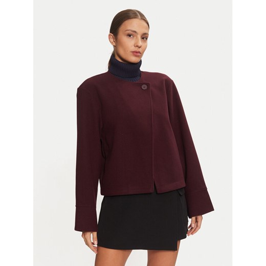 Gina Tricot Marynarka 22836 Bordowy Loose Fit ze sklepu MODIVO w kategorii Marynarki damskie - zdjęcie 182765289