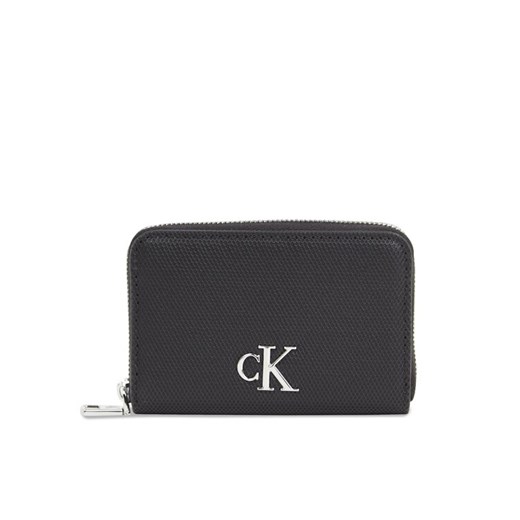 Calvin Klein Jeans Mały Portfel Damski Minimal Monogram M Zip Around T K60K611970 Czarny ze sklepu MODIVO w kategorii Portfele damskie - zdjęcie 182765418