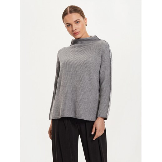 Weekend Max Mara Sweter Fanfara 2426366178 Szary Relaxed Fit ze sklepu MODIVO w kategorii Swetry damskie - zdjęcie 182765438