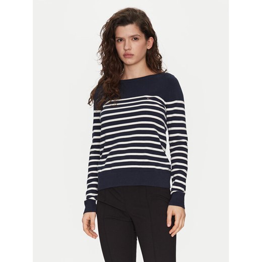 Tommy Hilfiger Sweter WW0WW40099 Granatowy Regular Fit ze sklepu MODIVO w kategorii Swetry damskie - zdjęcie 182765439