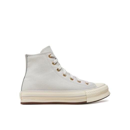 Converse Trampki Chuck Taylor All Star Eva Lift Platform Tonal Canvas A10382C Szary ze sklepu MODIVO w kategorii Trampki dziecięce - zdjęcie 182765489