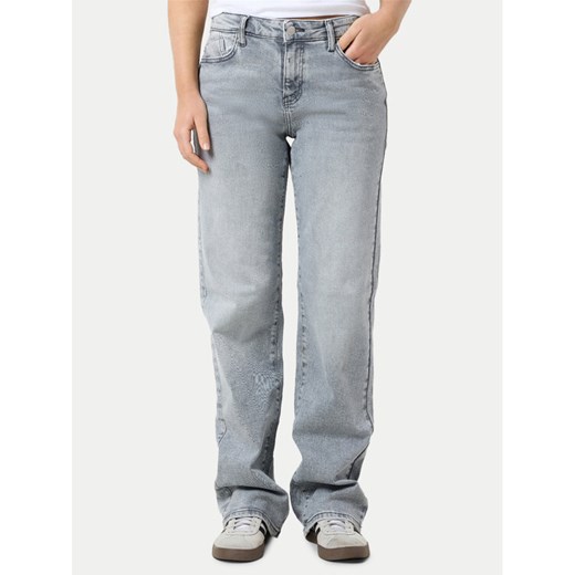 Noisy May Jeansy Yolanda 27030830 Szary Wide Leg ze sklepu MODIVO w kategorii Jeansy damskie - zdjęcie 182765607