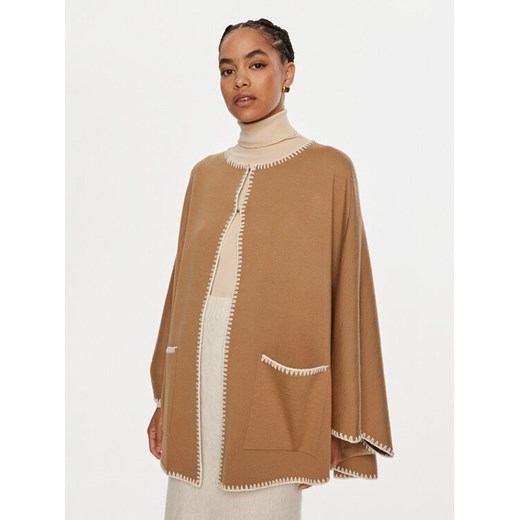 Luisa Spagnoli Ponczo Meglio 58467 Czarny Regular Fit ze sklepu MODIVO w kategorii Poncza - zdjęcie 182765768