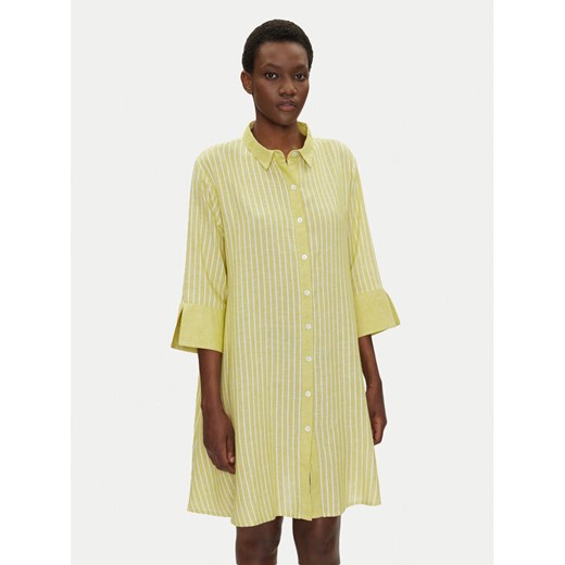 Iconique Sukienka koszulowa IC25-026 Zielony Relaxed Fit ze sklepu MODIVO w kategorii Sukienki - zdjęcie 182765797