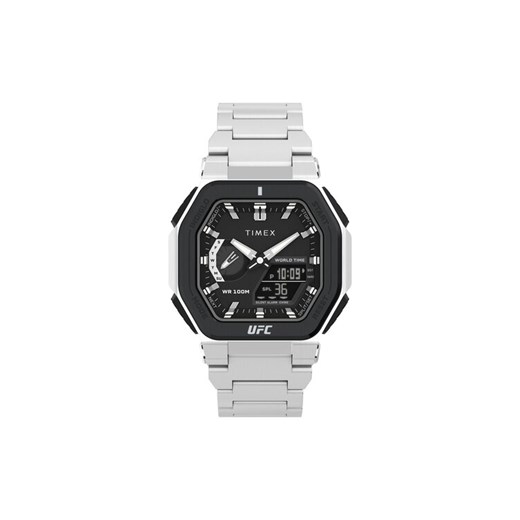 Timex Zegarek UFC Colossus TW2V84600 Srebrny ze sklepu MODIVO w kategorii Zegarki - zdjęcie 182765805