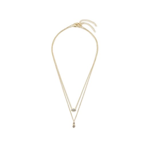 Luv AJ Zestaw 2 naszyjników Stellar Bezel Charm Necklace Set HOL22-N-SBCN-G Złoty ze sklepu MODIVO w kategorii Naszyjniki - zdjęcie 182765809