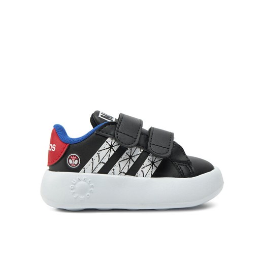 adidas Sneakersy Marvel's Spider-Man Grand Court JS0743 Czarny ze sklepu MODIVO w kategorii Buty sportowe dziecięce - zdjęcie 182765836