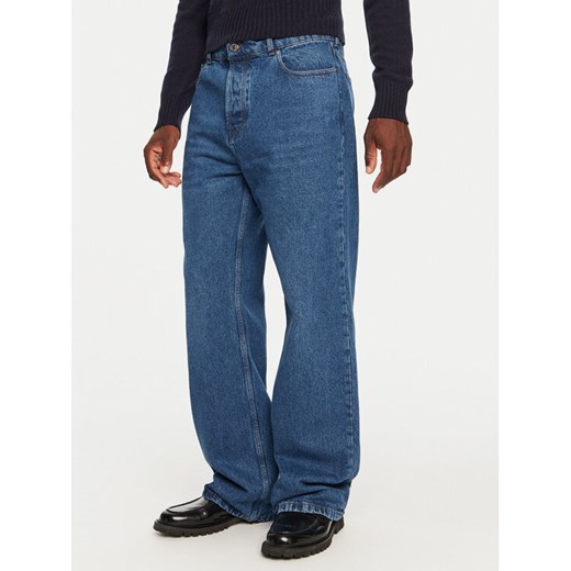 AMI PARIS Jeansy HTR450.DE0031 Granatowy Large Fit ze sklepu MODIVO w kategorii Jeansy męskie - zdjęcie 182765869